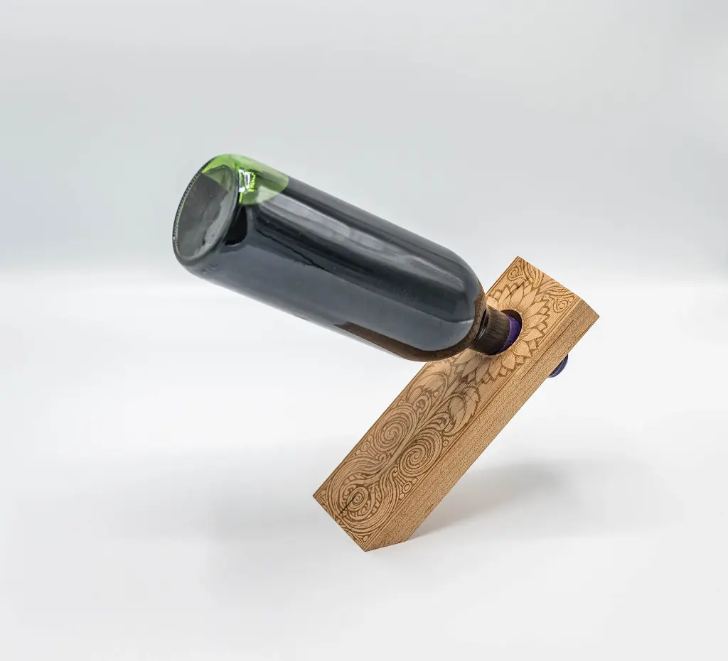 Custom Floating Wine Holder