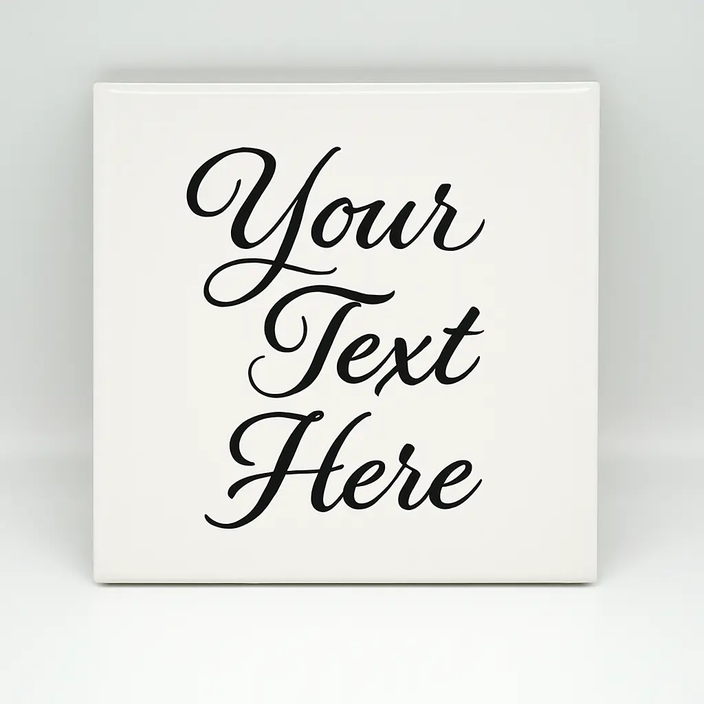 Custom Text Coaster