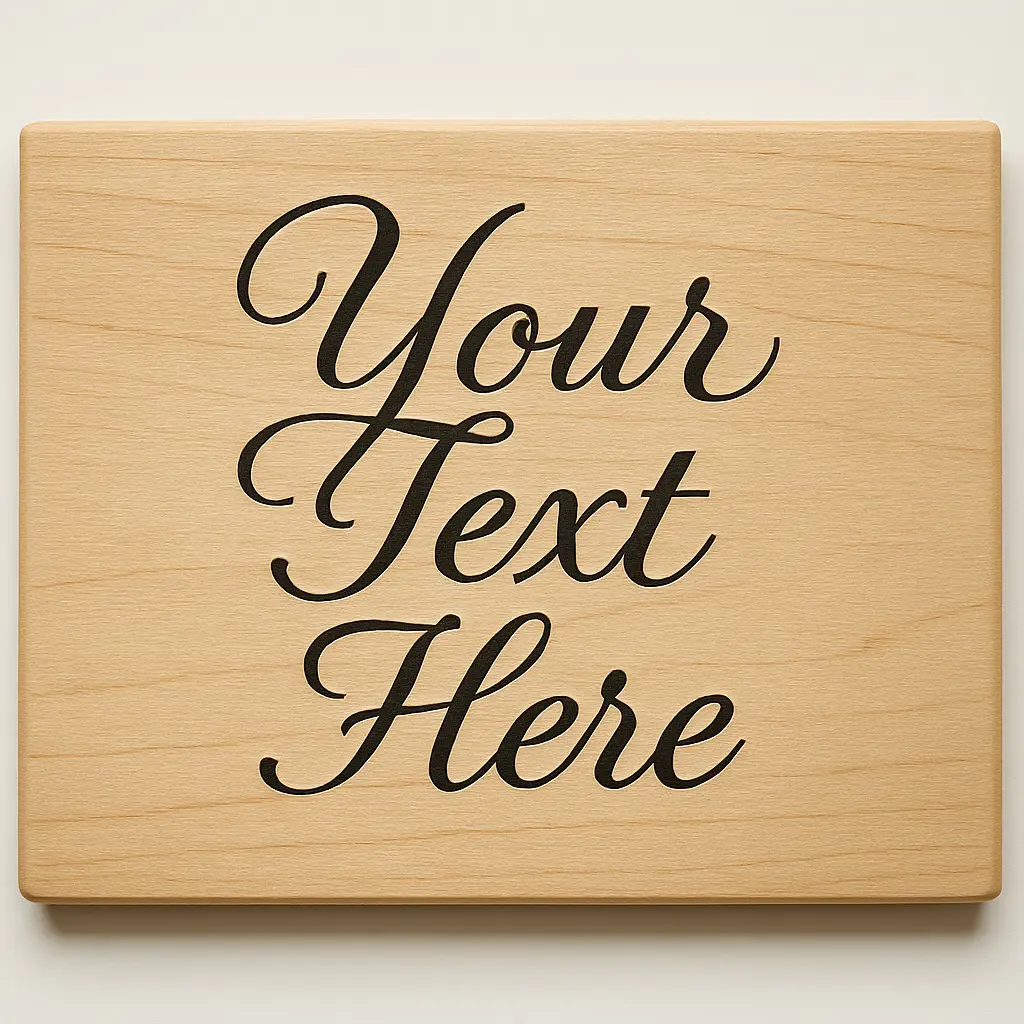Custom Text Cutting Board