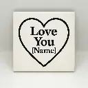 Custom Heart Coaster
