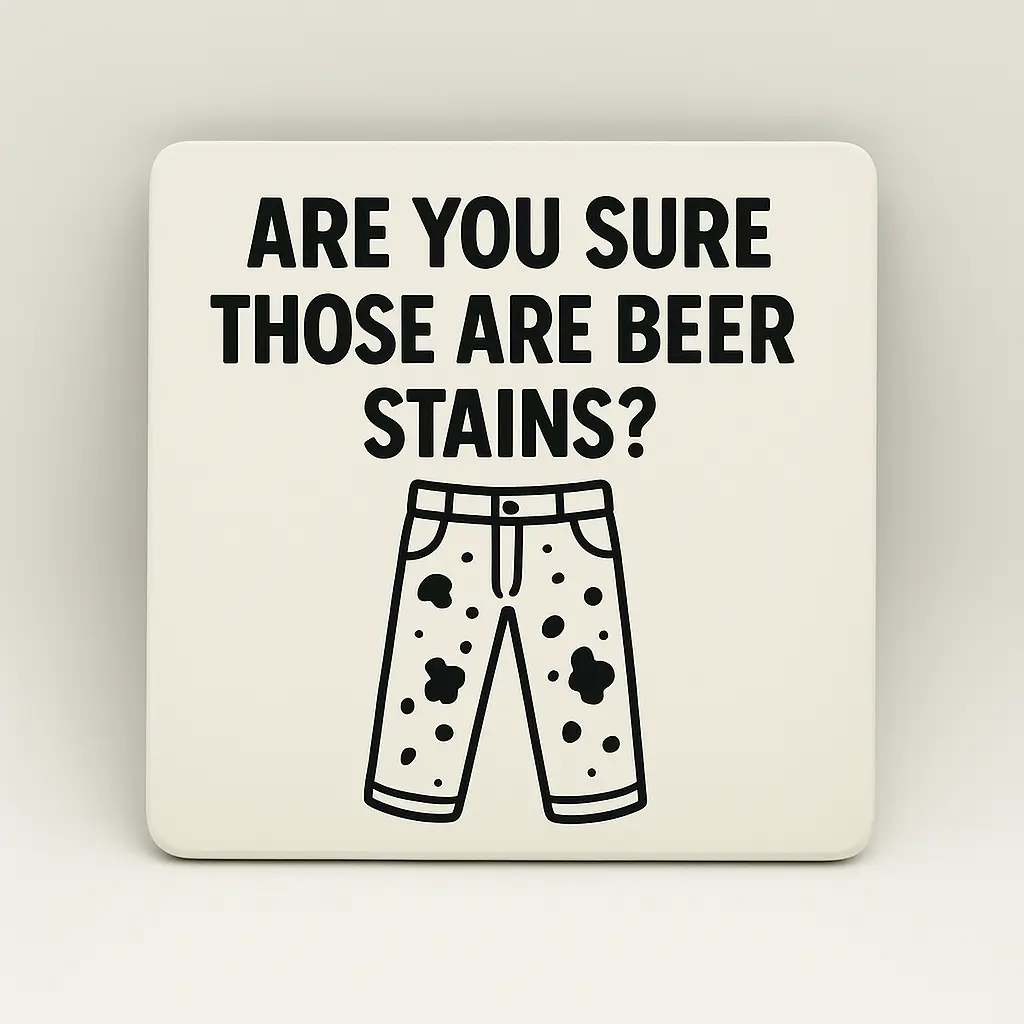 Are you Sure those are Beer Stains? Coaster