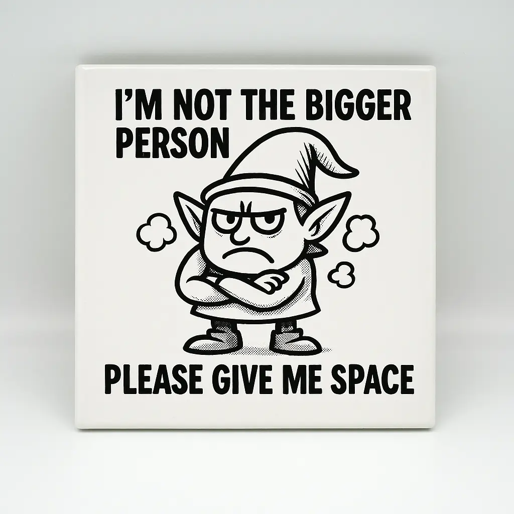 I’m not the bigger person Coaster