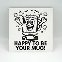 Happy to be Your Mug Coaster