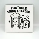 Portable Drink Charger Coaster