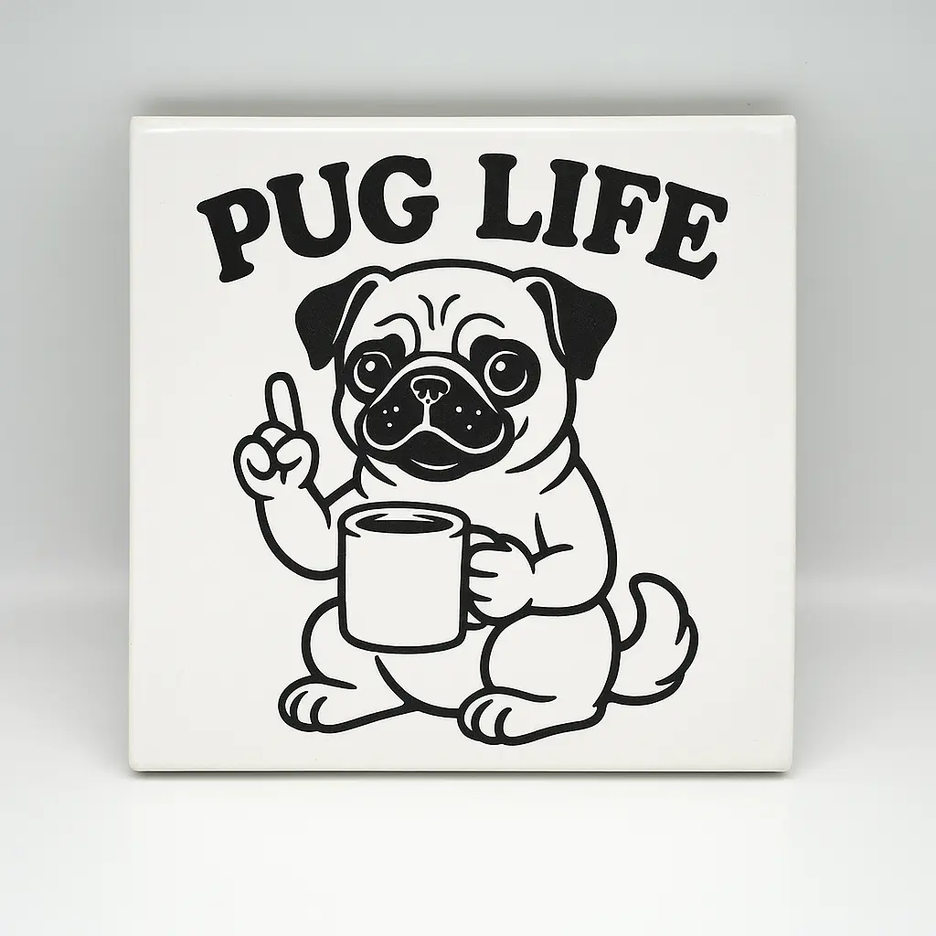 Pug Life Coaster