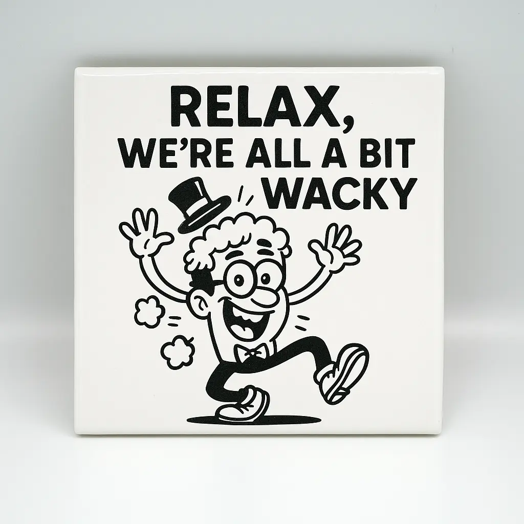 Relax We're all a Bit Wacky Coaster