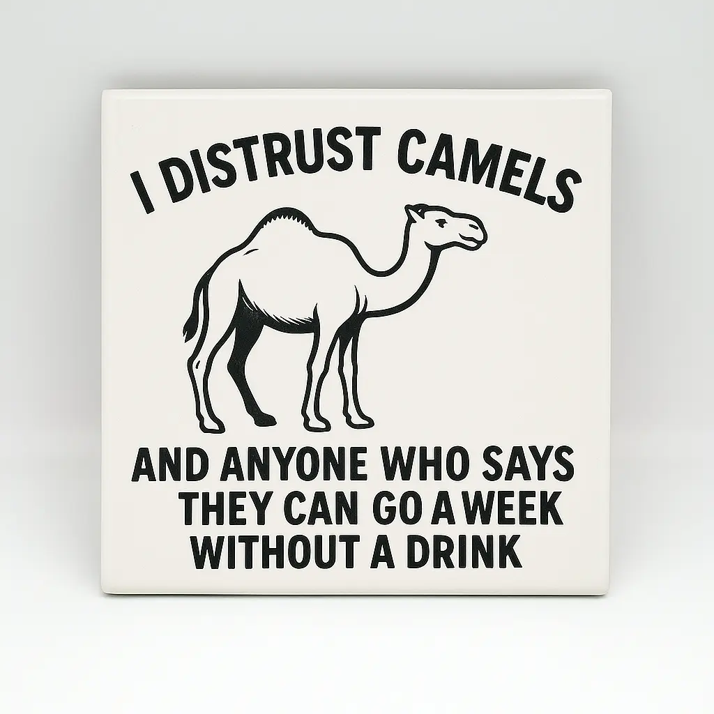 I Distrust Camels Coaster