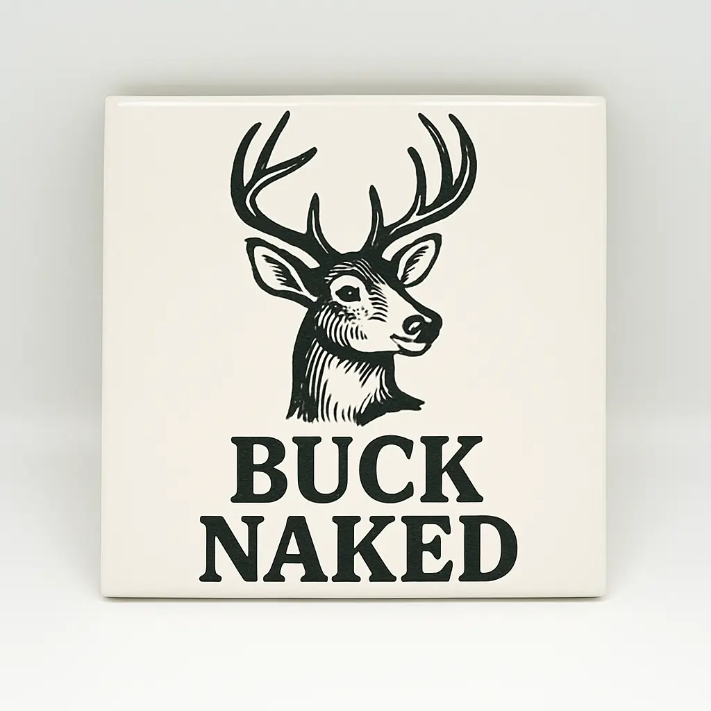 Buck Naked Coaster