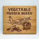 Vegetable Murder Board Cutting Board