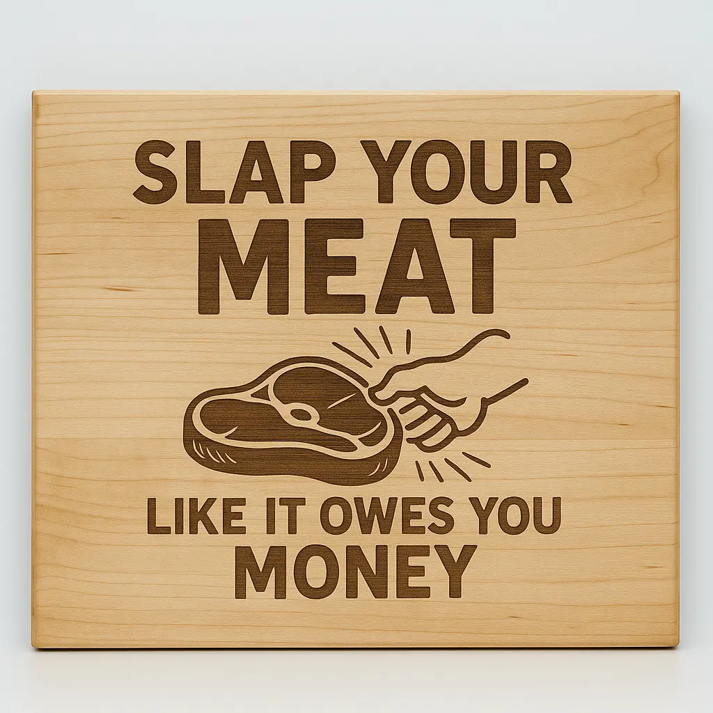 Slap Your Meat like it Owes you Money Cutting Board
