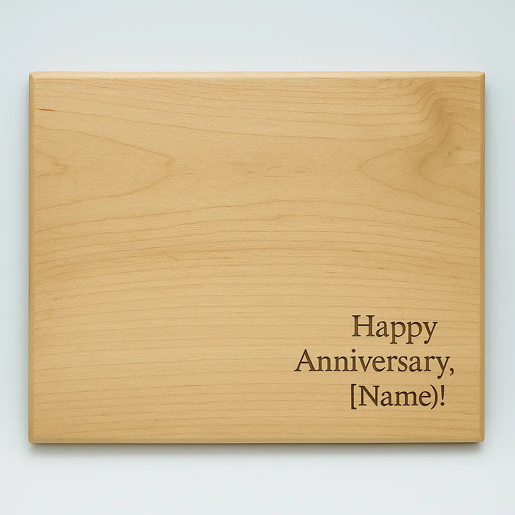 Custom Happy Anniversary Cutting Board 