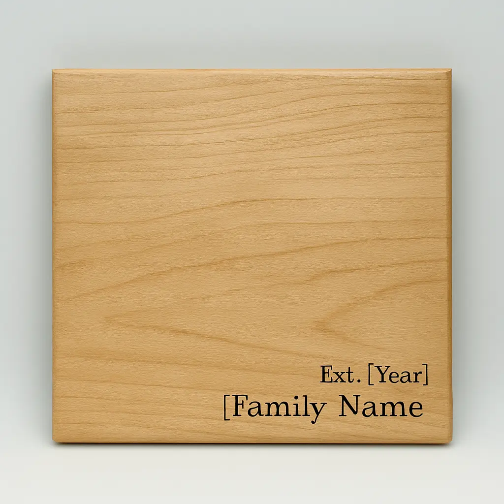 Custom Est. Year & Family Name Cutting Board