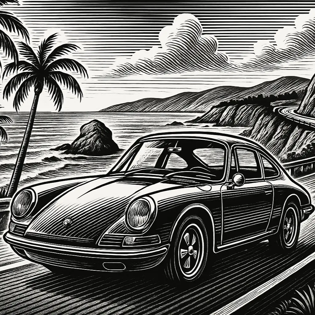 California Porsche 911 Coaster
