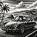 California Porsche 911 Coaster