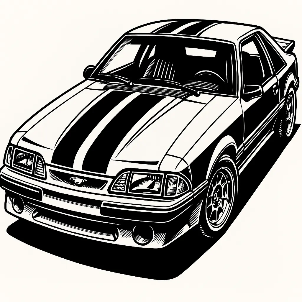 Fox Body Mustang Coaster