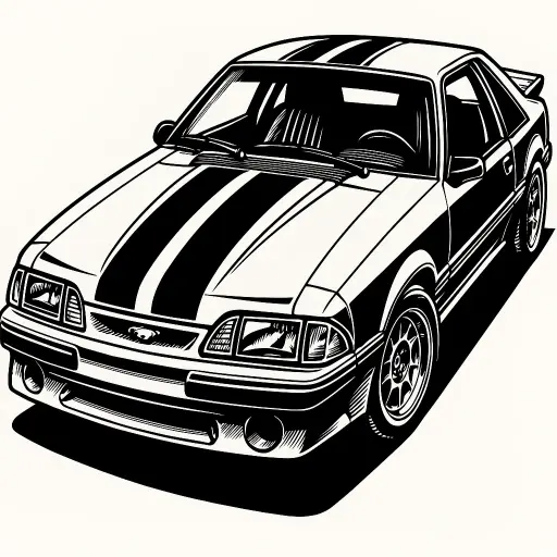 Fox Body Mustang Coaster
