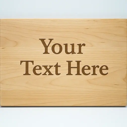 Custom Text Cutting Board
