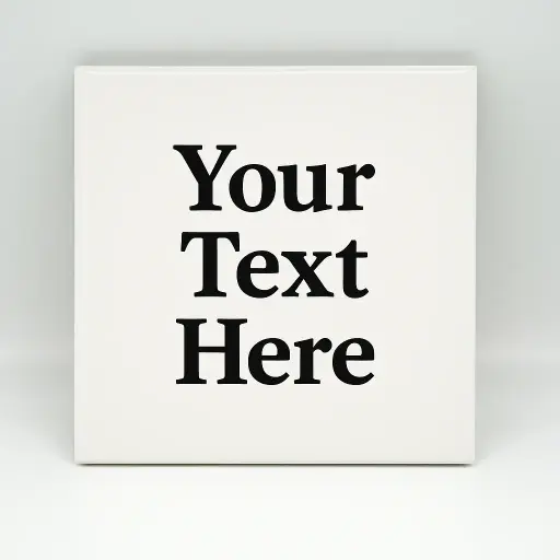 Custom Text Coaster