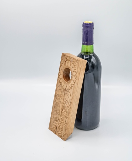 Engraved Floating Wine Holder