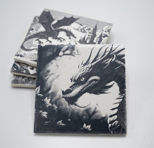 Dragon Circular Coasters