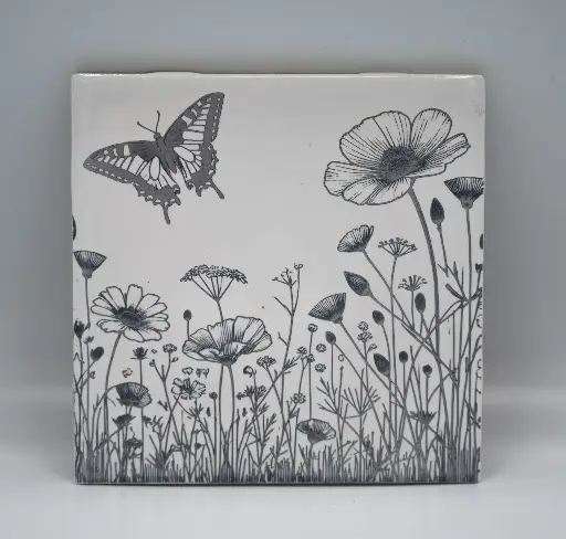 Flowers With Butterfly Coasters
