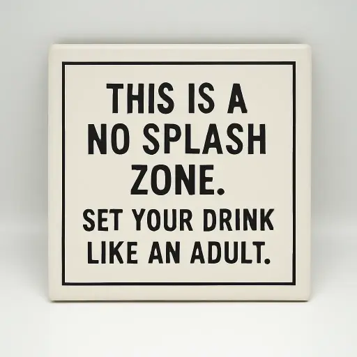 Slam Responsibly Coaster