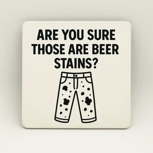 Are you Sure those are Beer Stains? Coaster