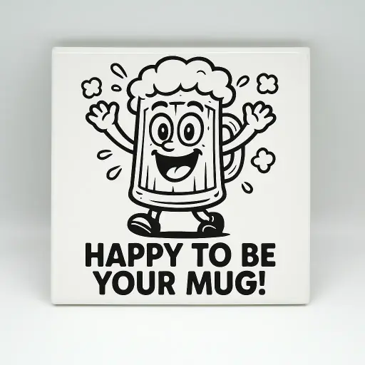 Happy to be Your Mug Coaster
