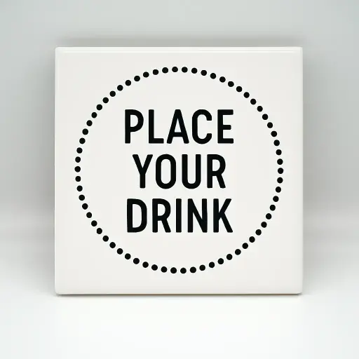 Place Drink Here Coaster