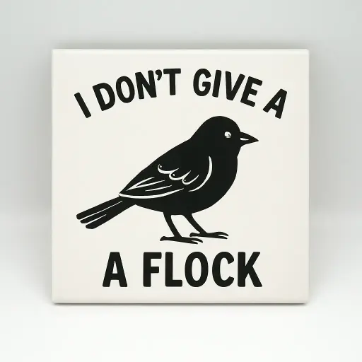 I Don't Give a Flock Coaster
