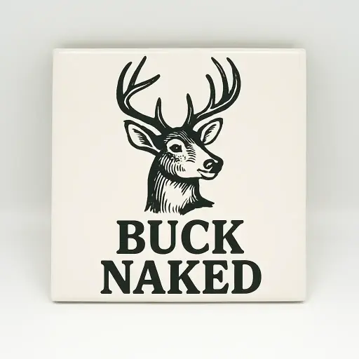 Buck Naked Coaster