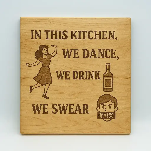 We Dance, We Drink, We Swear Cutting Board