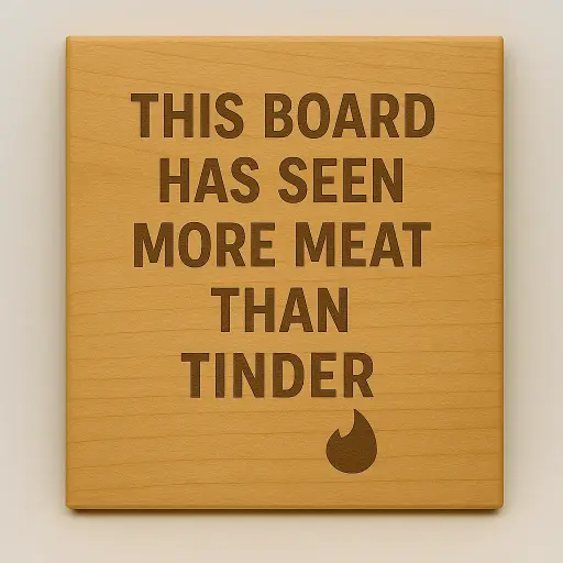 This Board has Seen More Meat than Tinder Cutting Board