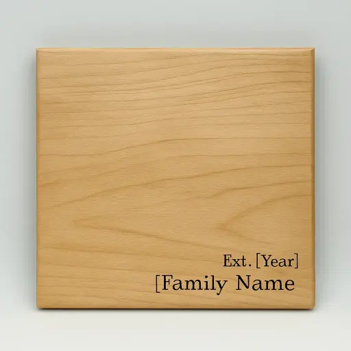 Custom Est. Year & Family Name Cutting Board